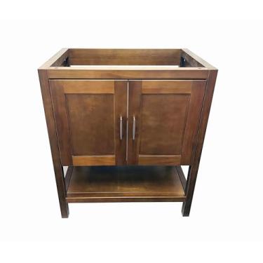 Imagem de Armário base de banheiro de pia única cor de madeira natural de 76 cm - MO-V3021-NA