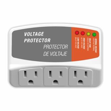 Imagem de Protetor contra sobretensão de geladeira, filtro de linha para aparelho com 3 tomadas, protetor contra sobretensão para geladeira, ar condicionado, máquina de lavar, 1800W, 120V/15A