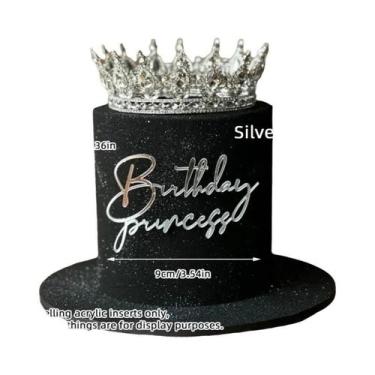 Imagem de Topo De Bolo De Aniversário Para Meninas Em Acrílico, Decoração De Fel