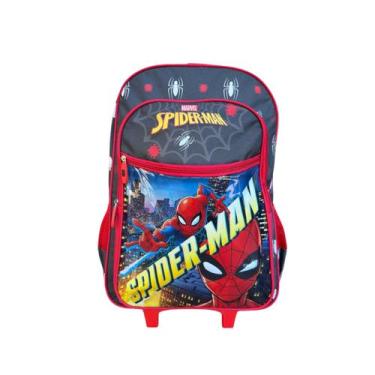 Imagem de Mochila Infantil Homem Aranha com Rodinhas e Alça de Costas - China