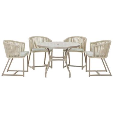 Imagem de Mesa Com 4 Cadeiras E Noronha Estofado 3 Trama Original Rami