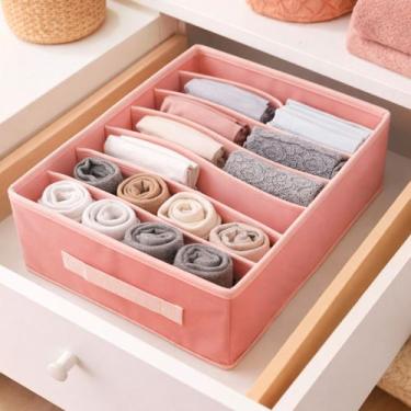 Imagem de Organizador Multiuso Dobrável Com 7 Divisórias Gaveta Closet Armário 3