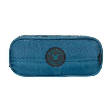 Imagem de Estojo Duplo Juvenil Mickey - Matelasse Azul - Disney