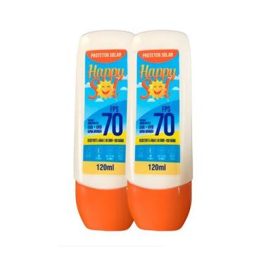 Imagem de Kit 2 Protetor Solar Happy Sol FPS 70 Alta Proteção 120ml
