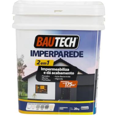 Imagem de Tinta Acrílica Fosco Imperparede Cinza Platina 20kg 21754 Bautech Bautech Imperparede Cinza Plat