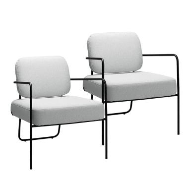 Imagem de Kit 2 Poltronas Katy Base em Ferro Movellu Home