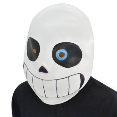 Imagem de Máscara Undertale Sans Blue Eye Skull Traje de látex