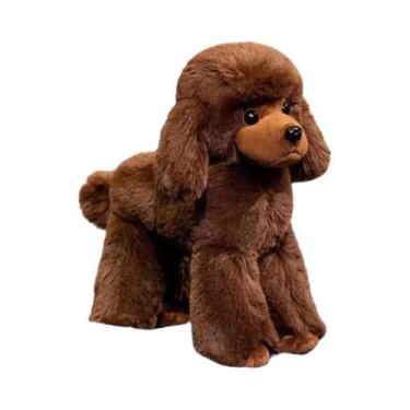 Imagem de Boneca De Poodle De Desenho Animado Fofa Feita À Mão, Brinquedo De Pel