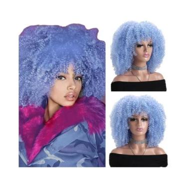 Imagem de Peruca Sintética Curta Gradiente Marrom De 16 Polegadas, Castanho Clar