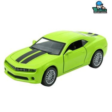 Imagem de Carrinho Esportivo Camaro de Metal Fricção 13cm  Portas Abertas e Supe