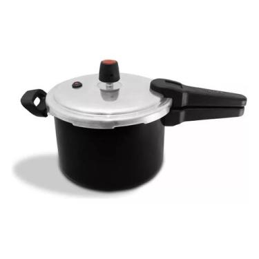 Imagem de Panela De Pressão Fechamento Externo Antiaderente Preta 3L - ARNIX