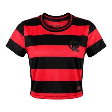 Imagem de Cropped Flamengo Vermelho Feminino Logo Gel Adulto-Unissex