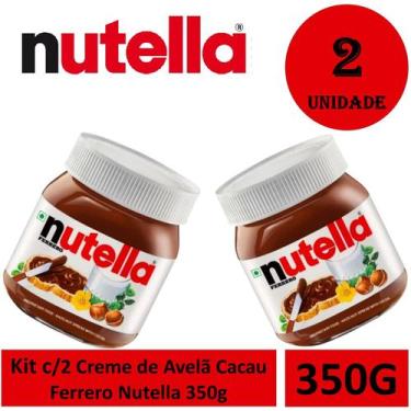 Imagem de Kit c/2 Creme De Avelã Com Cacau Ferrero Nutella 350g
