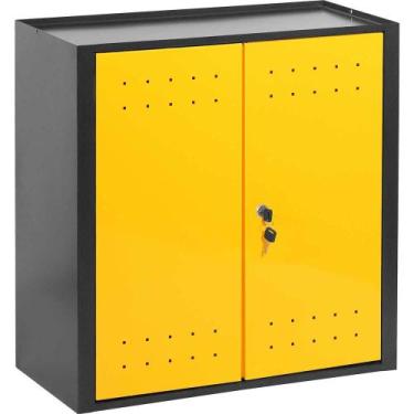 Imagem de Armário Aéreo 2 Porta Modular 58 x 60 x 26,6cm Aço Carbono Vonder