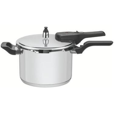 Imagem de Panela De Pressão 6,0l Aço Inox Fundo Triplo Brava - Tramontina 624162