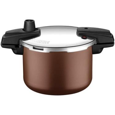 Imagem de Panela de Pressão Tramontina Indução Arizona 4,5L Mocaccino, 4,5L, Moc