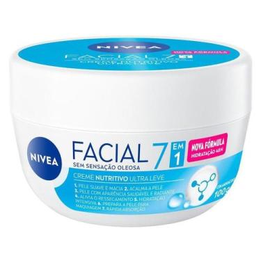 Imagem de Creme Hidratante Facial 5 em 1 Nutritivo Não Oleoso 100g Nívea, Sem fr