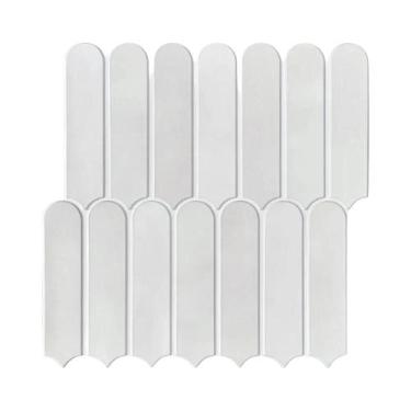 Imagem de Adesivo De Azulejo 3D Em Forma De Escama De Peixe Verde 30x30cm, Autoa