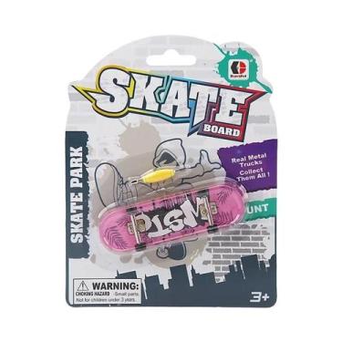 Imagem de Skateboard De Dedo Metálico Com Ponta Côncava Rasa E Dupla Curvatura, 