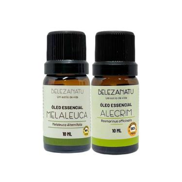 Imagem de Kit Óleos essenciais Melaleuca e Alecrim 10ml Belezanatu