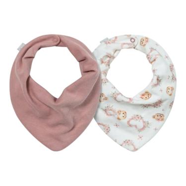 Imagem de Kit Com 2 Babadores Bebê Bandana Amor de Urso Rose -Hug