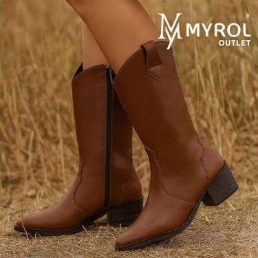 Imagem de Bota Feminina Western Country Texana Lisa Rodeio Marrom