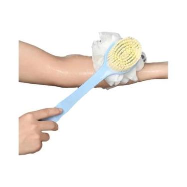 Imagem de Escova De Banho Com Cabo Longo E Cerdas Macias, Esfoliante Multifuncio