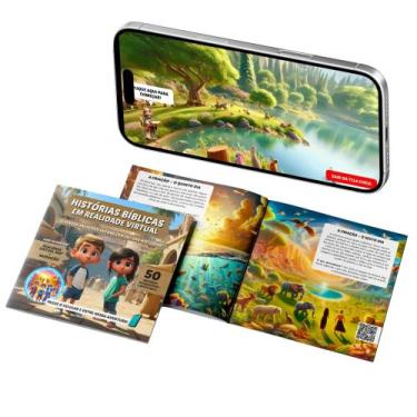 Imagem de Livro Infantil com Realidade Virtual 360 Narração  50 Histórias Histór