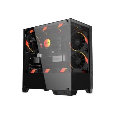 Imagem de Gabinete Gamer Forcefield Twr Black Vulcan - Gfftwrbv - PCYES