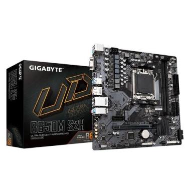 Imagem de Placa Mãe Gigabyte B650M S2H AM5 mATX DDR5 HDMI DP VGA USB 3.2 M.2