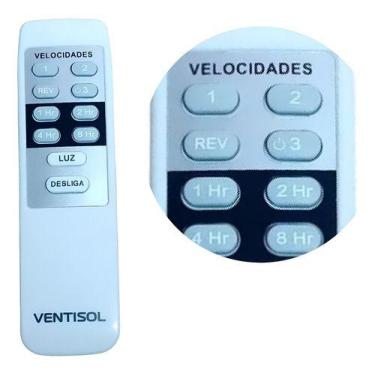 Imagem de Controle Remoto Para Ventilador De Teto Ventisol Branco