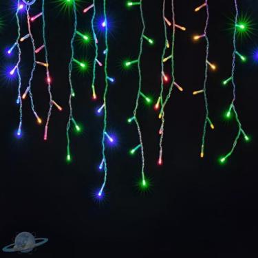 Imagem de Pisca Pisca 150 Leds Cascata Colorido RGB Natal 4m 220V - Unity Hope