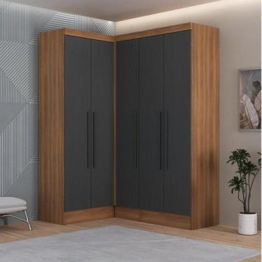 Imagem de Quarto Completo 5 Portas 4 Gavetas 3 Peças Viena Espresso Móveis