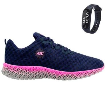 Imagem de Tênis Feminino Para Academia Caminhada Sola Reta Com Relógio GT2 w - C