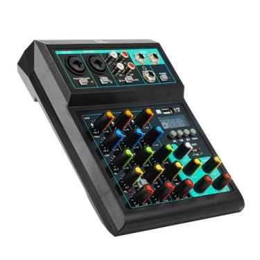Imagem de Mesa de Som 4 Canais Compacta Efeitos Phantom Power Knup ON-MX01