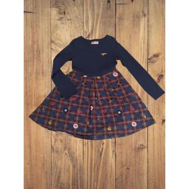 Imagem de Vestido curto tam-12 xadrez - Carinhoso
