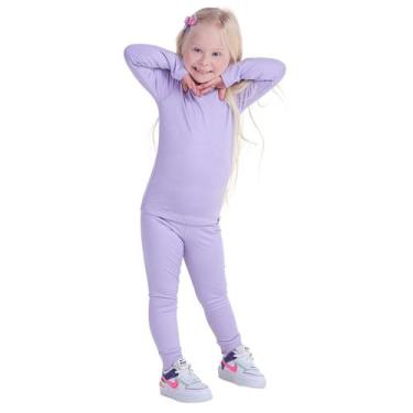Imagem de Roupa termica infantil conjunto calça e blusa inverno frio neve - MANU