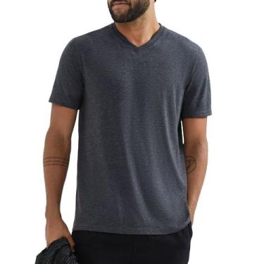 Imagem de Camiseta Masculina Hering MC Regular Cinza Escuro - 022BMD30, M, Cinza