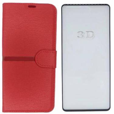 Imagem de Kit Capa Carteira Compatível c/ Samsung A14 + Película 3D - Dino Case,