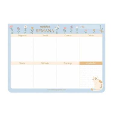 Imagem de Planner Semanal Cartões Gigantes Bloco Week Delicata