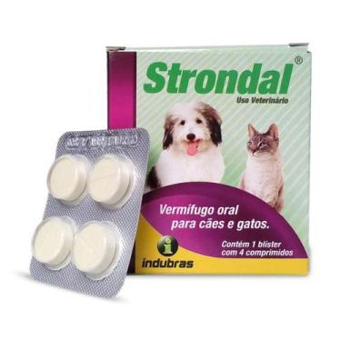 Imagem de Strondal 4 comprimidos Vermífugo Indubras