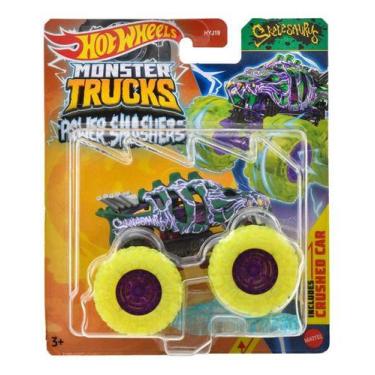 Imagem de Monster Truck Power Smashers Hot Wheels Lançamento Hyj19, Skelesaurus