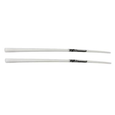 Imagem de Kit 2 Baquetas Silicone Vareta Bacurinha e Tamborim Liverpool