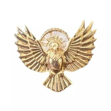 Imagem de Botton Broche de Metal Espirito Santo Luz + Caixinha - PRA VC, Dourado