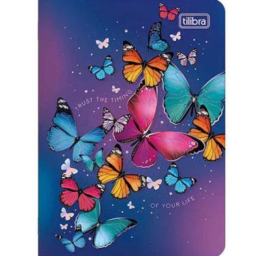 Imagem de Caderneta grampeado pautado 32 fls Daisy Tilibra, Violeta escuro