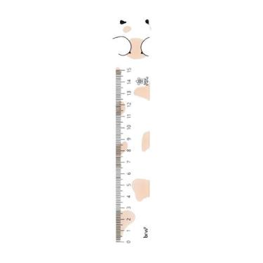 Imagem de Régua plástica 15 cm Pet BRW Cor:Branco, Branco