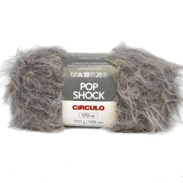 Imagem de Lã Pop Shock Círculo 100g 170 metros, 8473 Alumínio