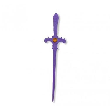 Imagem de Punhal metal Roxo Com Pedra Dourada 15 Cm - Lua Mistica
