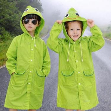 Imagem de Capa de chuva infantil para criança divertida colorida com regulagem i