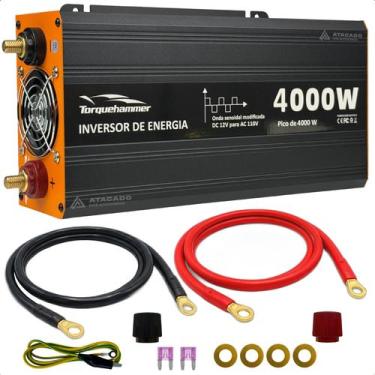 Imagem de Inversor 4000w 12v Para 220v Ou 110v Torquehammer usb - 110v, 110V